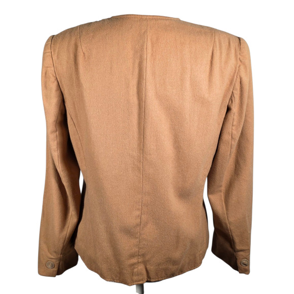 Pendleton Tan Wool Blazer Size 6 Made in USA Vintage - Picture 2 of 8